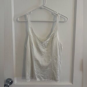 White Satin Tank